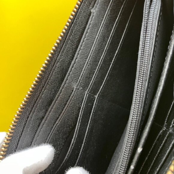 Fossil Keyper Coated Canvas Wristlet Wallet, Navy, Cream, Brown - Picture 11 of 16